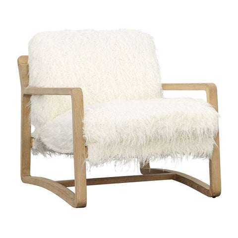 Brown & Beam Chairs Leopold Faux Fur Chair