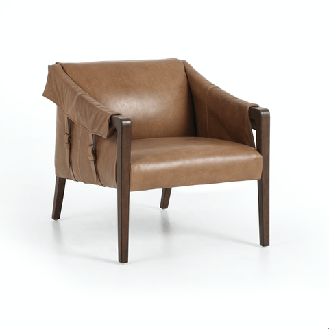 Brown & Beam | Furniture & Decor Chairs Dark Brown Leather Beda Chair