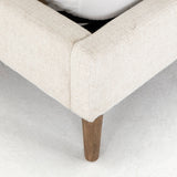 Duron Bed Viscose Polyester Blend Solid Parawood frame modern design legs