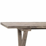 Newton Console Table brown reclaimed pine wood frame