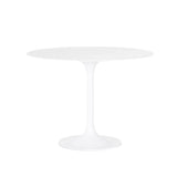 Anna Bistro Table white aluminum round bistro dining table 42"