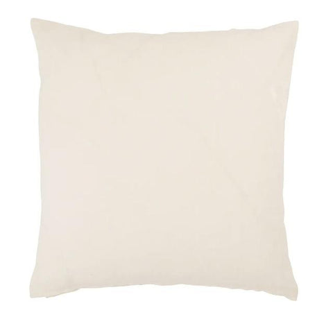 Powder White Pillow linen grey patterned stitched textile