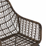 Perry outdoor stool brown wicker