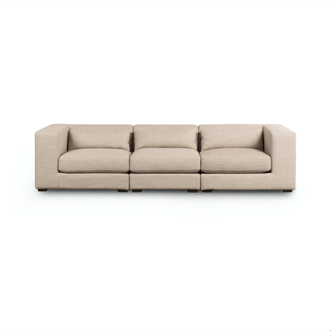 Brown & Beam Sectionals Wheat Gavi 3 Piece Sectional