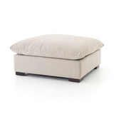 Wilcox Ottoman Dove Grey Angled Frontview