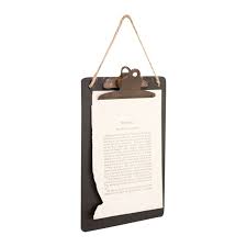 Brown & Beam Accessories Black Clip Chalk Board