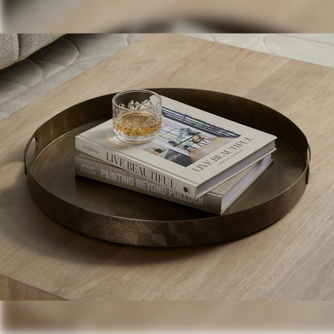 Brown & Beam Accessories Round Brass Tray