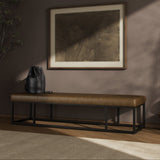 Brown & Beam Benches Boston Leather Bench