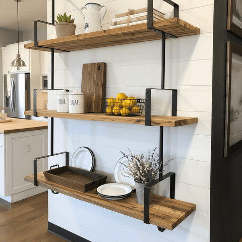 Brown & Beam Bookshelves Industrial Wall Shelf
