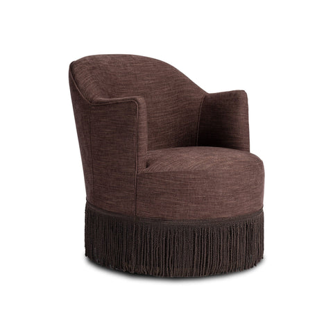 Brown & Beam Chairs Erin Fringe Swivel Chair