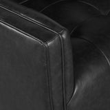 Brown & Beam Chairs Karo Leather Swivel Chair