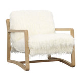 Brown & Beam Chairs Leopold Faux Fur Chair
