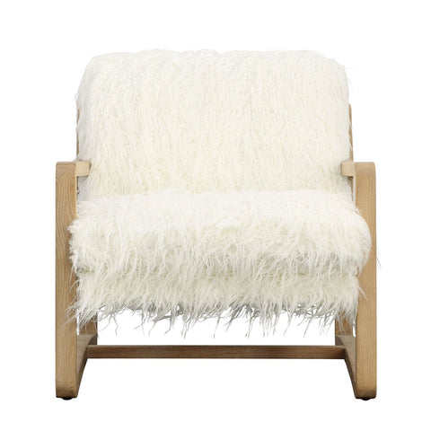 Brown & Beam Chairs Leopold Faux Fur Chair