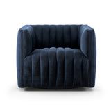 Brown & Beam Chairs Navy Velvet Ellen Swivel Chair