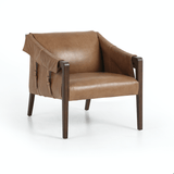 Brown & Beam | Furniture & Decor Chairs Dark Brown Leather Beda Chair