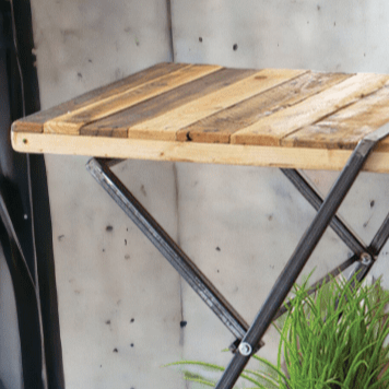 Brown & Beam | Furniture & Decor Console Tables Reclaimed Wood Tiered Table