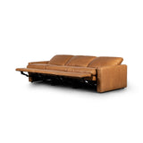 Brown & Beam | Furniture & Decor Sectionals Top Grain Leather Butterscotch The Tallie Reclining Sectional