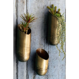 Brown & Beam | Furniture & Decor Wall Art Brass Wall Vases (Set of 3)