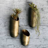 Brown & Beam | Furniture & Decor Wall Art Brass Wall Vases (Set of 3)