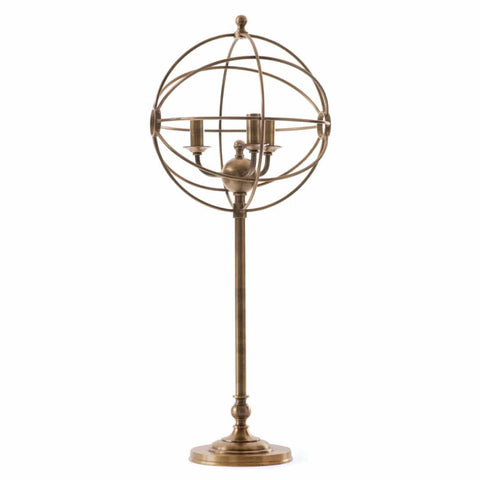 Brass metal Orbital Table Lamp industrial