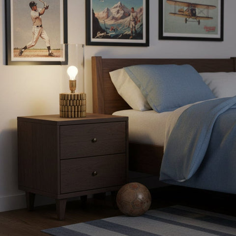 modern Brass Hurricane Table Lamp glass 