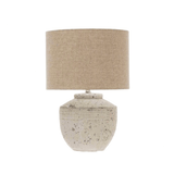Brown & Beam Lighting White Distressed Lamp