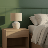 Brown & Beam Lighting White Distressed Lamp