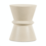 Brown & Beam Outdoor White Ozzy Outdoor End Table