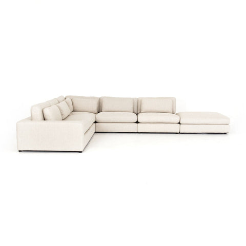 Brown & Beam Sectionals Ivory Bryant 5 Piece Sectional+Ottoman