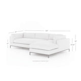 Brown & Beam Sectionals Darcy Sectional w/Left Chaise 120"