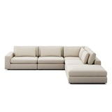 Brown & Beam Sectionals Left Arm Bryant 4 Piece Sectional w/Ottoman