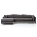Brown & Beam Sectionals Left Chaise / Charcoal Darcy Sectional w/Left Chaise 120"