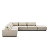 Brown & Beam Sectionals Left Facing Ottoman Bryant 5 Piece Sectional