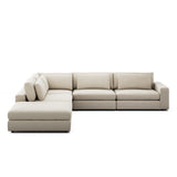 Brown & Beam Sectionals Right Arm Bryant 4 Piece Sectional w/Ottoman