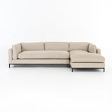Brown & Beam Sectionals Right Chaise / Sand Linen Darcy Sectional w/Left Chaise 120"