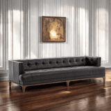 Brown & Beam Sofas Black Leather Griffin Leather Sofa