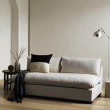 Brown & Beam Sofas Cream 74" Roscoe Armless Sofa