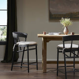 Brown & Beam Stool Black Oak / Bar Buxton Counter + Bar Stool