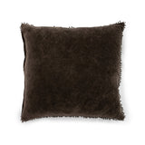 Brown & Beam Textiles Brown Faded Velvet Pillow 22"