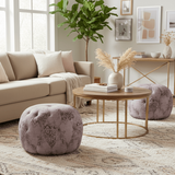 Brown & Beam Textiles Hill Round Pouf