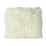 Brown & Beam Textiles White Mohair Pillow 16"
