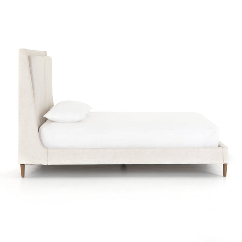 Duron Bed Viscose Polyester Blend Solid Parawood frame modern design