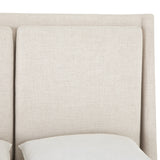 Duron Bed Viscose Polyester Blend Solid Parawood frame modern design top