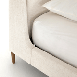 Duron Bed Viscose Polyester Blend Solid Parawood frame modern design bottom