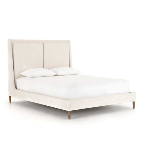 Duron Bed Viscose Polyester Blend Solid Parawood frame modern design