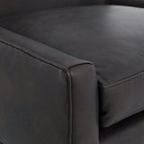 Celine leather wing chair arm 