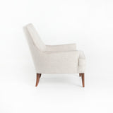 dante white upholstery midcentury occasional chair