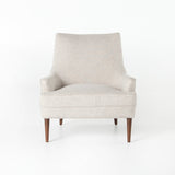 dante white upholstery midcentury occasional chair