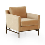 Brown & Beam Chairs Gold Velvet Reto Chair