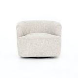 Pelton Ivory Swivel Chair front view
